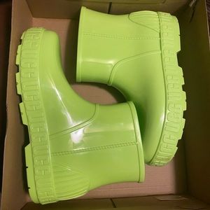 Neon yellow/green Ugg Rain Boots